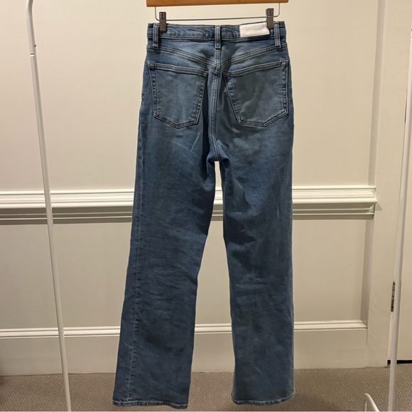 RE/DONE Originals || 70s Bootcut Jeans in Blazed Indigo Light Wash 26 - Picture 6 of 13